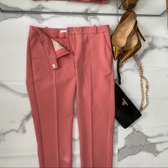 Pink high waisted trending pants trousers - Picture 3 of 8